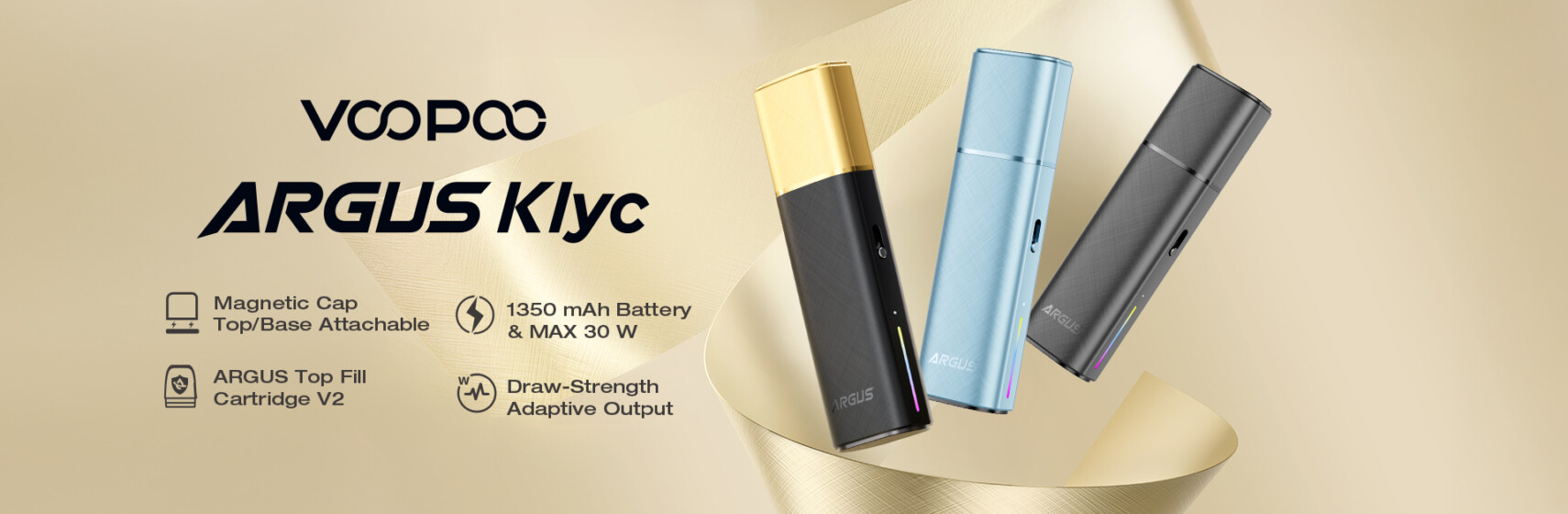 Voopoo Argus Klyc mobil Banner