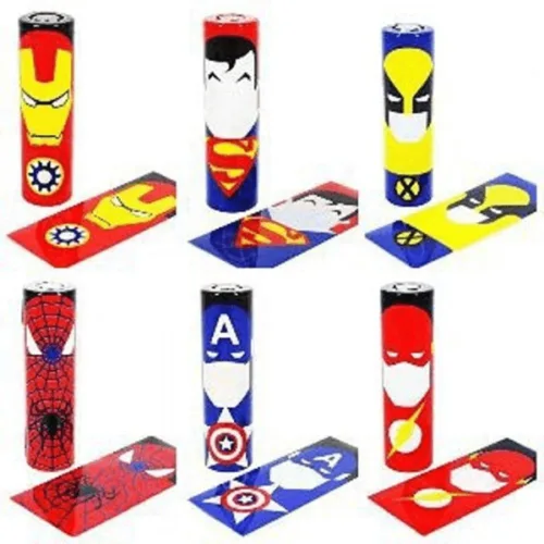 Batteri Wraps - Superhero - 4stk