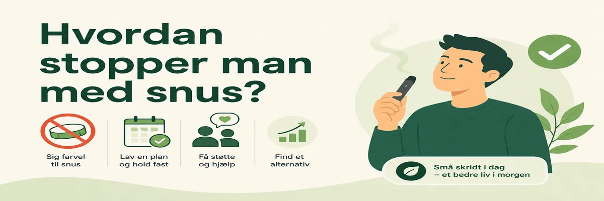 Hvordan kvitter man snus?