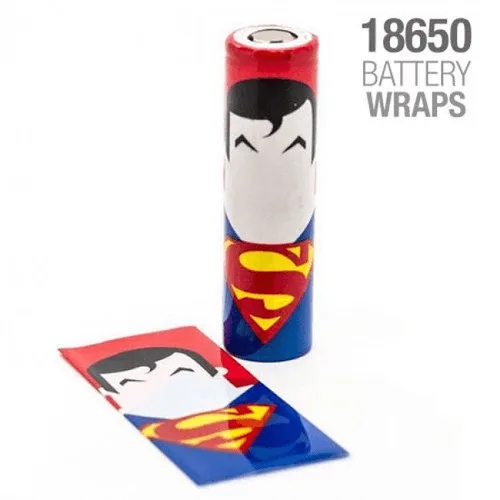 Batteri Wraps - Superhero - 4stk - Superman
